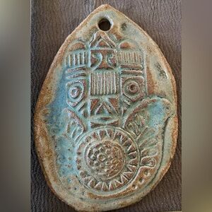 Hand made Wall Hanging ceramic Hamsa